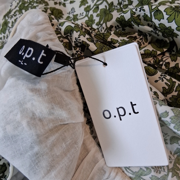 O.P.T Moda Didi Dress in Green Floral Size Large NWT - Picture 10 of 12